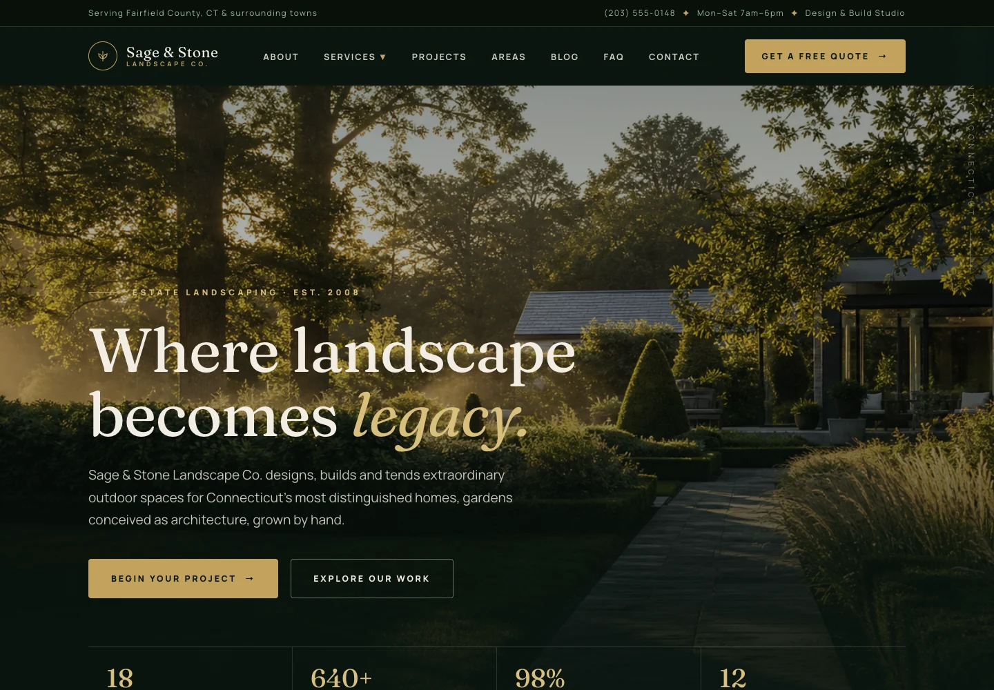 Sage & Stone website preview