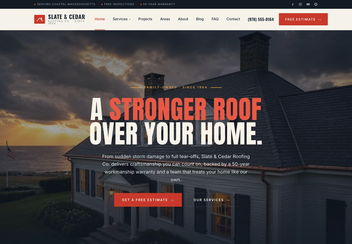 Slate & Cedar website preview