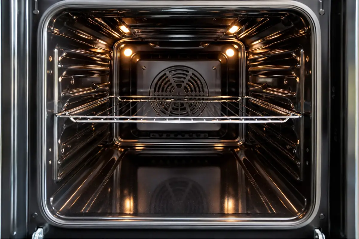 Freshly cleaned kitchen oven