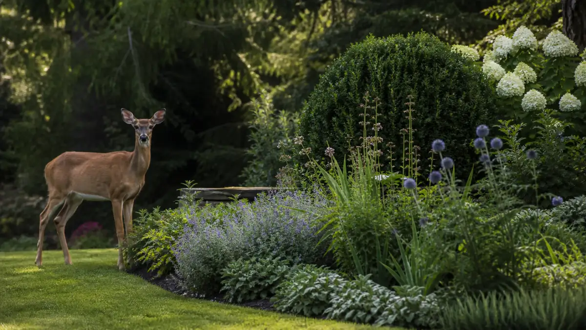 Deer resistant border