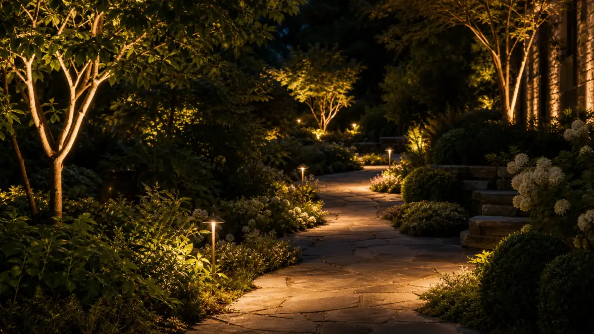 Garden path lighting
