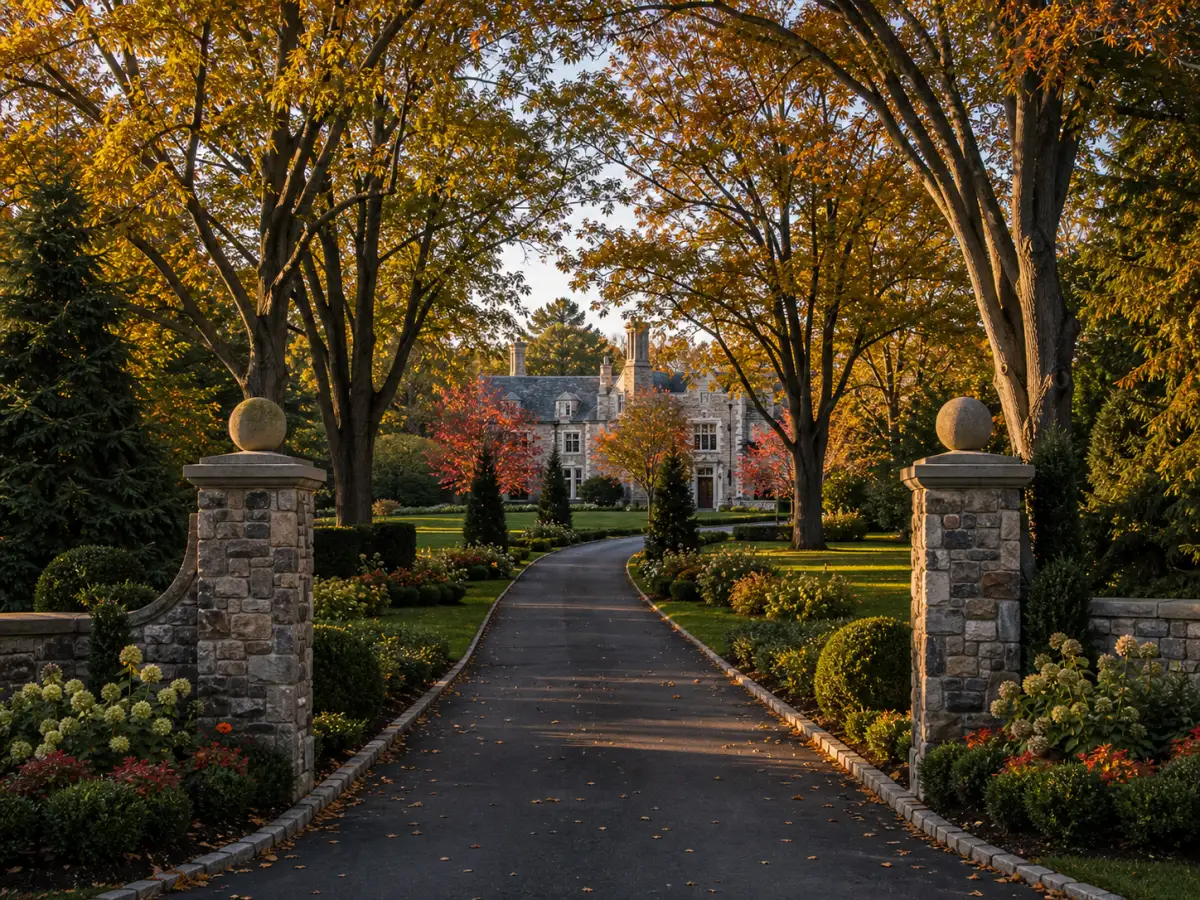 Greenwich estate driveway