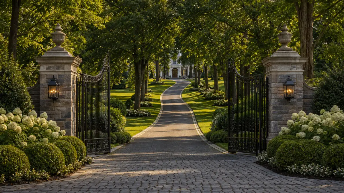 Greenwich estate gates
