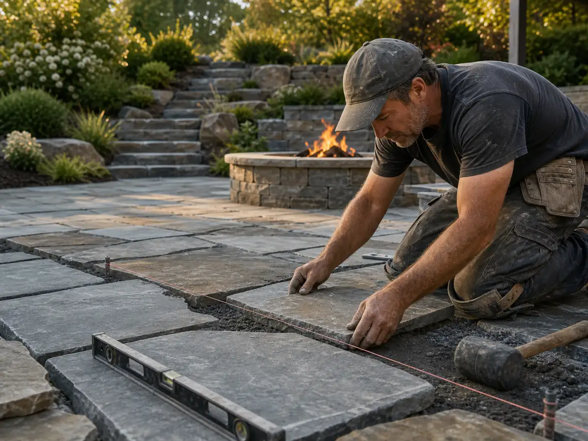 Hardscape stonemason