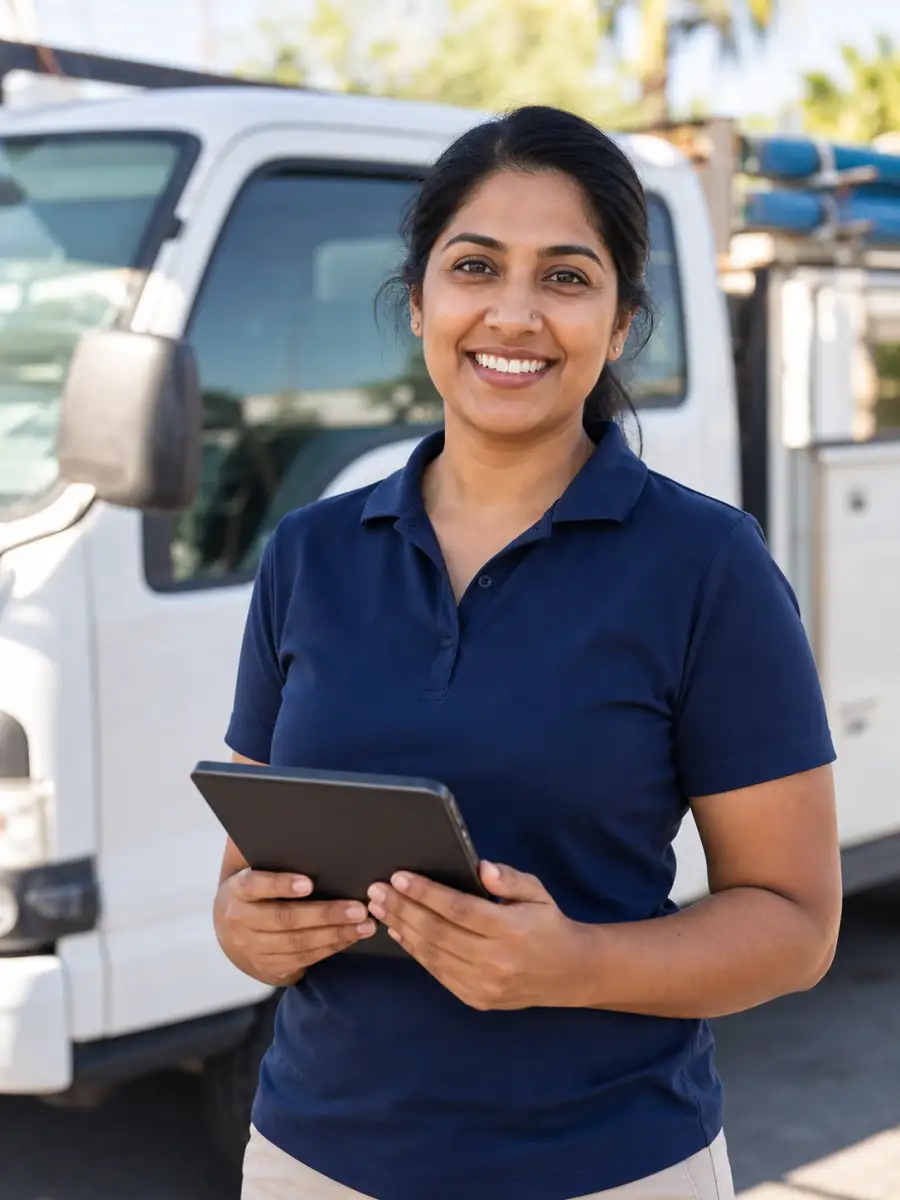 Portrait of Priya Natarajan, operations manager