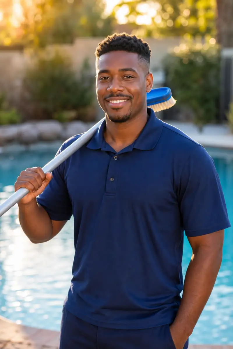 Portrait of Marcus Webb, lead service tech