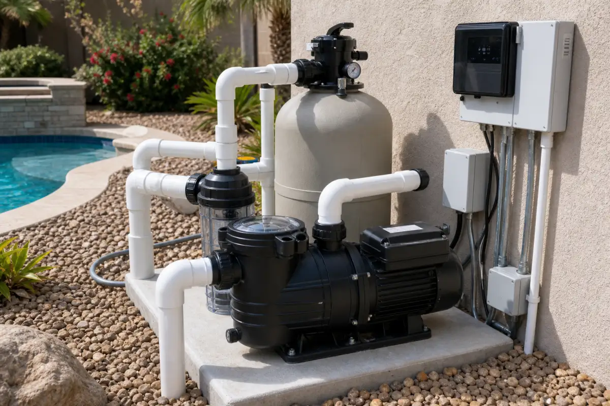 New variable-speed pump installation